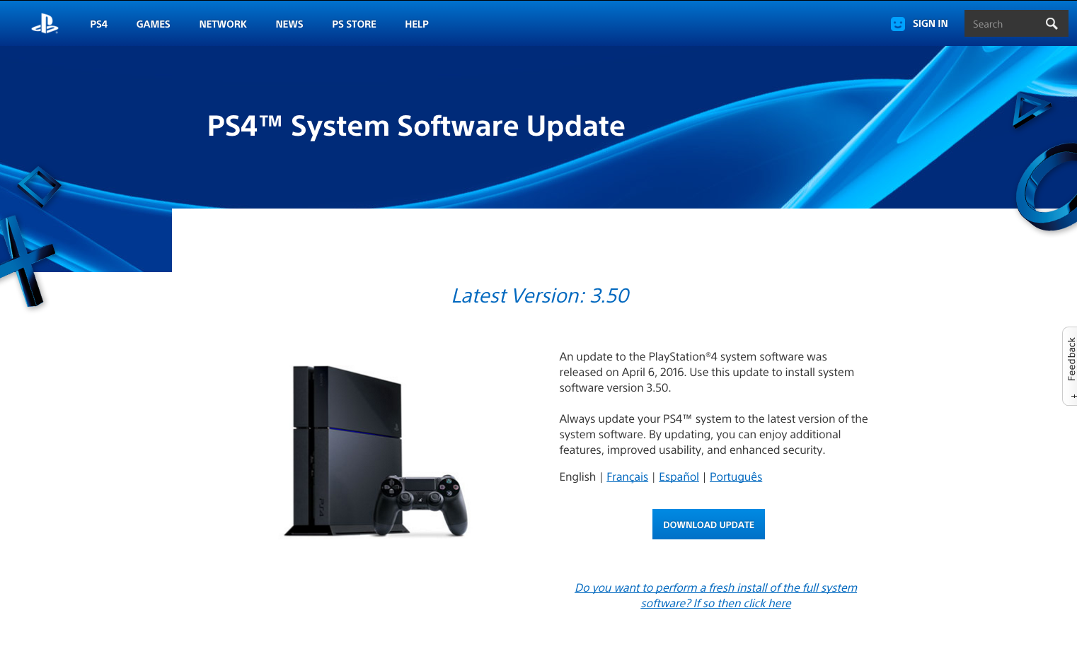 reinstall ps3 operating system
